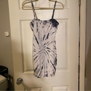 Tie dye mini dress